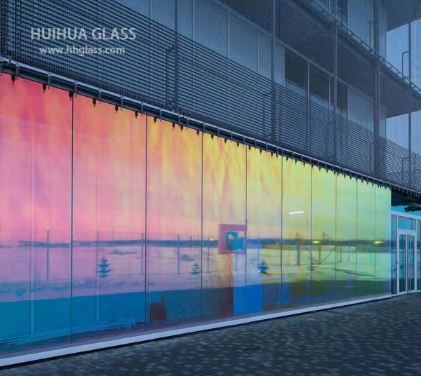 Decorative Iridescent Dichroic Glass Panels For Building - HHG Glass