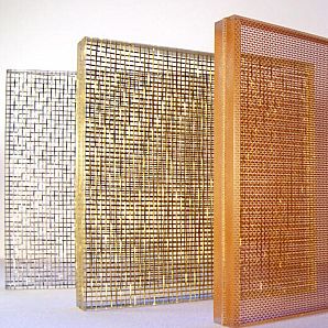 Tempered Safety Metal Mesh Laminated Glass