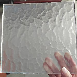 Snow White Acid Etch Oceanic Glass Textured