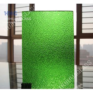Green Nashiji Pattern Glass