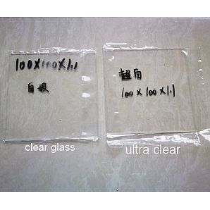شیشه فوق العاده نازک کم آهن برای پوشش